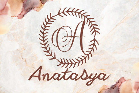 Rosaver Monogram Font Font Dm Letter Studio 