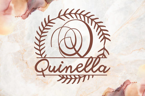 Rosaver Split Monogram Font Font Dm Letter Studio 