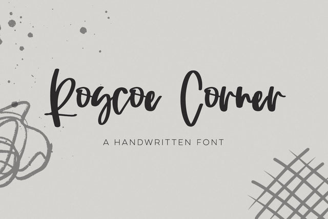 Roscoe Corner Script Font Beck McCormick 