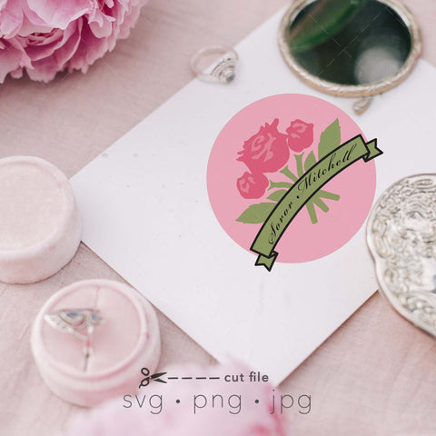 Rose borders, stencils and frame svg bundle SVG Kimberly Thomas Design 