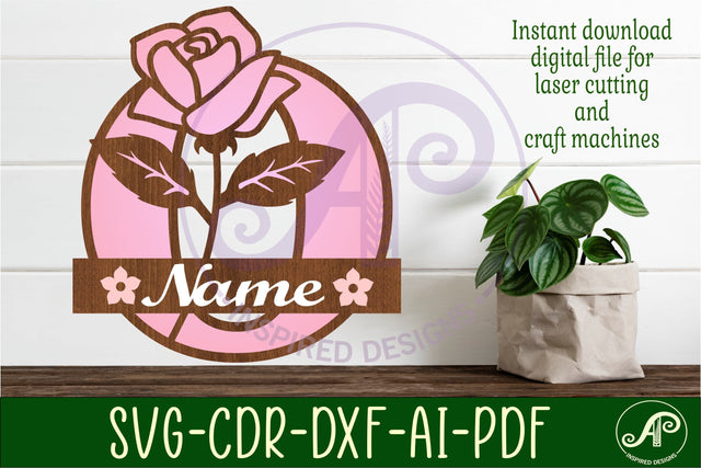 Rose Capital Monogram Letter O SVG SVG APInspireddesigns 