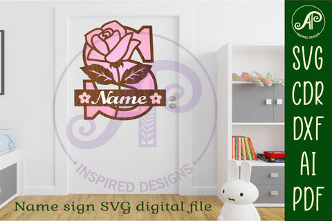 Rose Capital Monogram Letter S SVG SVG APInspireddesigns 