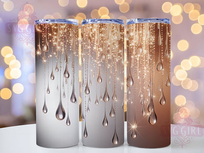 Rose Gold Glitter Tumbler, Silver Gold Glitter Wrap, Glitter Sublimation Cup, Rose Gold Tumbler Design, 20oz Glitter Wrap, Glam Sparkle Tumbler, Shiny Glitter Cup Sublimation SvggirlplusArt 