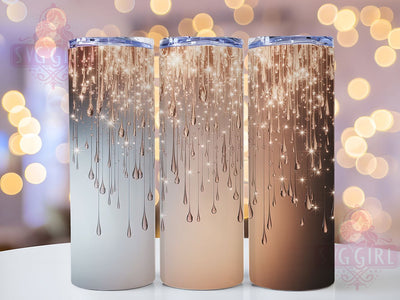 Rose Gold Glitter Tumbler, Silver Gold Glitter Wrap, Glitter Sublimation Cup, Rose Gold Tumbler Design, 20oz Glitter Wrap, Glam Sparkle Tumbler, Shiny Glitter Cup Sublimation SvggirlplusArt 