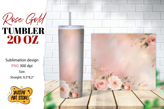 Rose tumbler. Rose flowers tumbler sublimation Sublimation Yustaf Art Store 