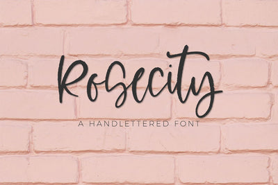 Rosecity Script Font Beck McCormick 