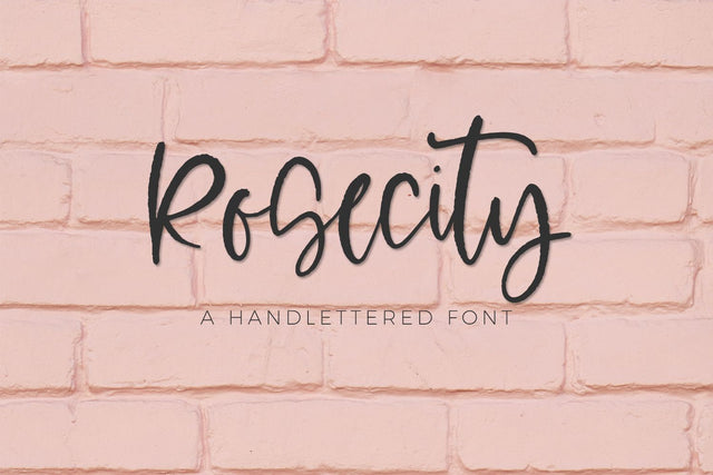 Rosecity Script Font Beck McCormick 