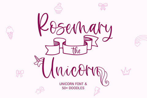 Rosemary The Unicorn Font Freeling Design House 