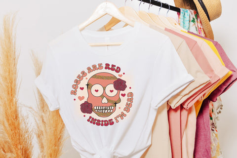 Roses Are Red Inside I'm Dead, Funny Valentine PNG Sublimation CraftLabSVG 