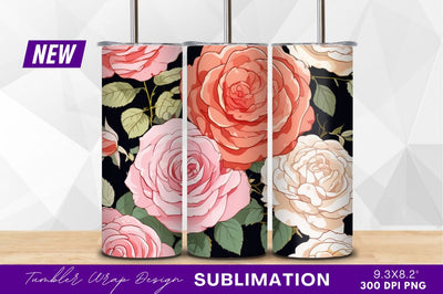 Roses seamless pattern floral clipart png design Sublimation Regulrcrative 