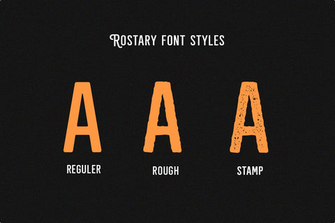 Rostary Vintage Family Font Suby Studio 
