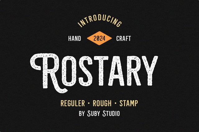 Rostary Vintage Family Font Suby Studio 