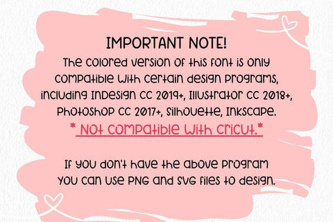 Rosy - Color Font for Sublimation and Craft Projects Font AnningArts Design 