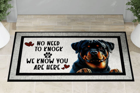 Rottweiler Welcome Doormat Sublimation Design Sublimation BijouBay 
