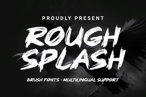 Rough Splash - Brush Font Font Dumadistyle 
