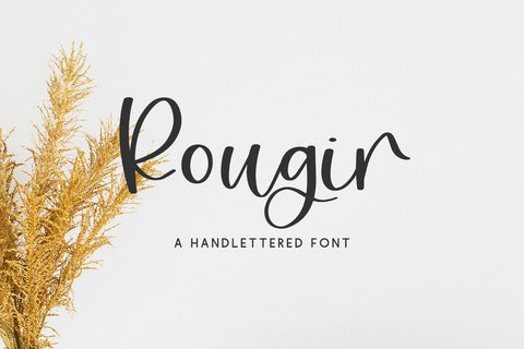 Rougir Script Font Beck McCormick 
