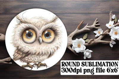 Round Animal Keychain & Coaster Set for Sublimation Sublimation afrosvg 