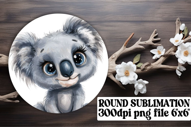 Round Animal Portrait Keychains Sublimation afrosvg 