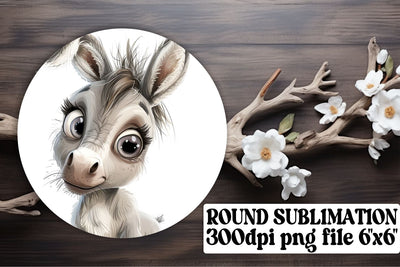 Round Animal Portrait Sublimation Sublimation afrosvg 