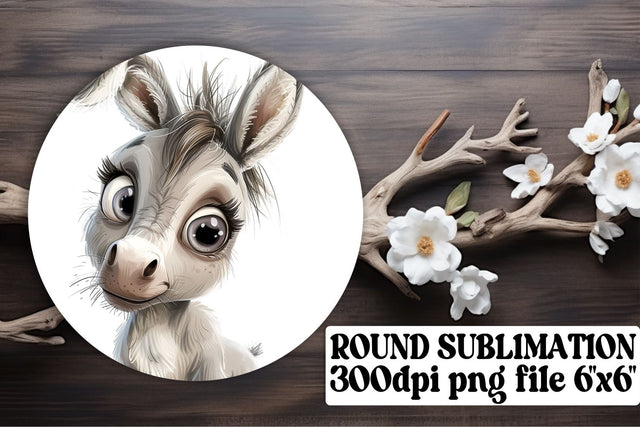 Round Animal Portrait Sublimation Sublimation afrosvg 