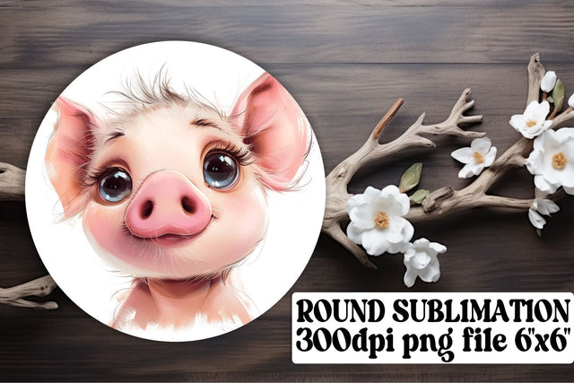 Round Animal Sublimation Coasters Sublimation afrosvg 