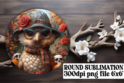 Round Design Sublimation Autumn Turkey PNG Sublimation afrosvg 