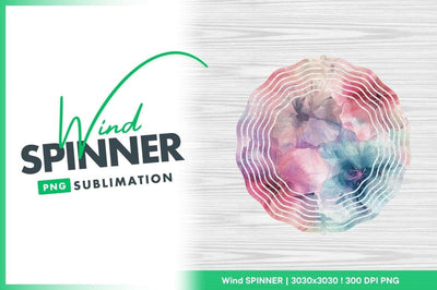 Round flower wind spinner png sublimation design Sublimation Regulrcrative 