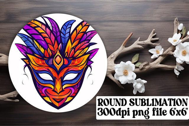 Round Mardi Gras Essentials - Sublimation Delights Sublimation afrosvg 