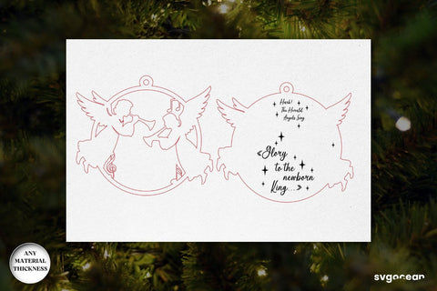 Round Nativity Ornaments Laser Cut SVG SvgOcean 