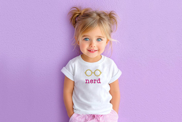 Round Nerd Glasses Mini Embroidery Embroidery/Applique DESIGNS Designed by Geeks 