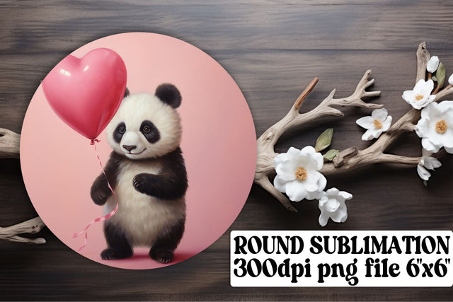 Round Ornament Bliss: Animal Balloon Sublimation Sublimation afrosvg 