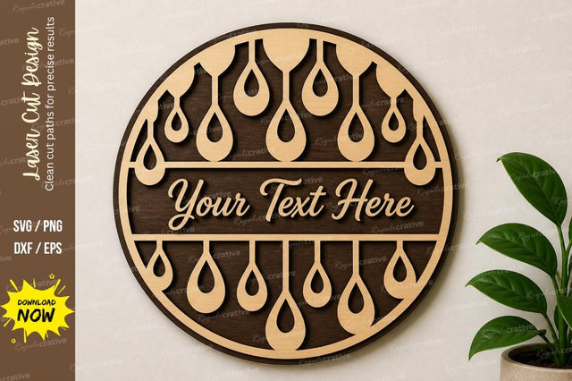 Round Pattern Frame laser Cut svg Cutting file SVG Regulrcrative 