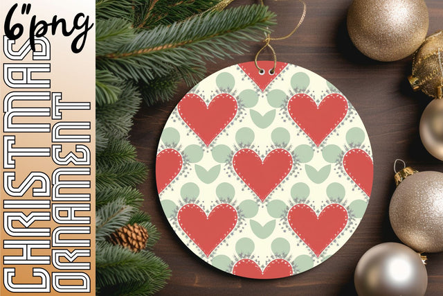 Round PNG file ideal for sublimation projects, easy to customize., Heart Sublimation HoodArtCraft 