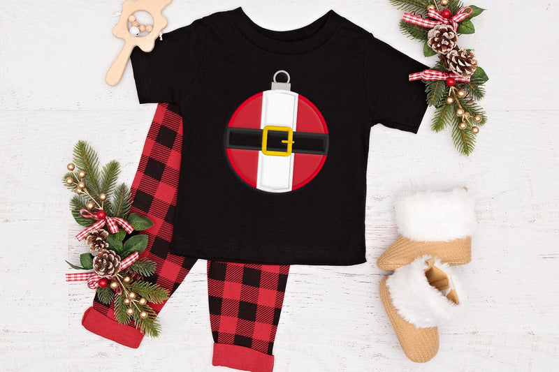 Round Santa Suit Ornament Applique Embroidery Embroidery/Applique DESIGNS Risa Rocks It 