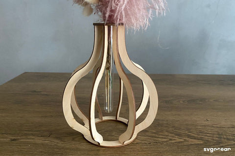 Round Tube Vase Laser Cut SVG SvgOcean 