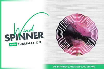 Round wind spinner sublimation template with abstract design Sublimation Regulrcrative 