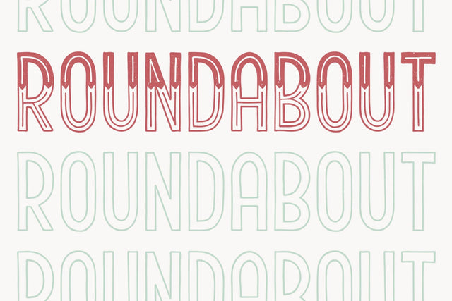 Roundabout Font Lauren Ashpole 
