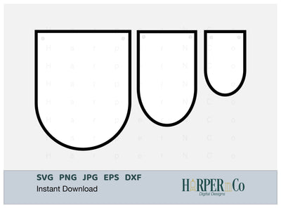 Rounded Banner 2 SVG PNG Cut EPS File SVG HarperNCo 
