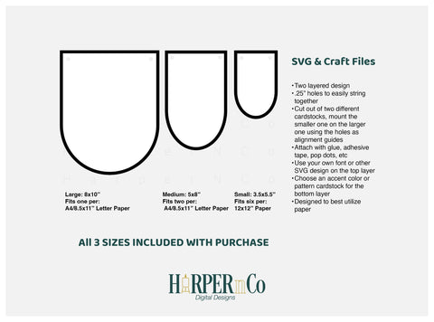 Rounded Banner 2 SVG PNG Cut EPS File SVG HarperNCo 