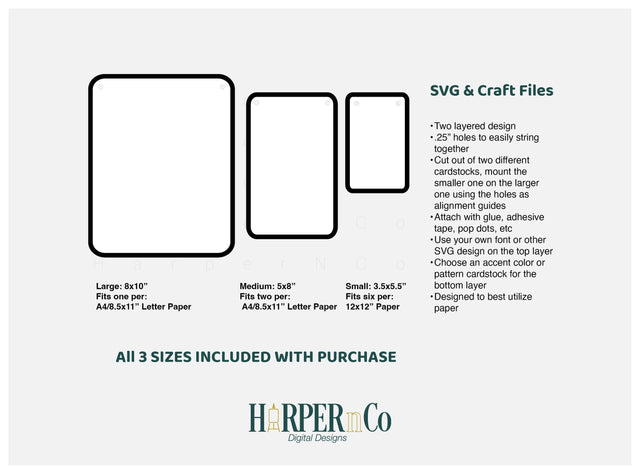 Rounded Rectangle Banner SVG PNG Cut EPS File SVG HarperNCo 
