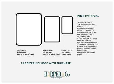 Rounded Rectangle Banner SVG PNG Cut EPS File SVG HarperNCo 