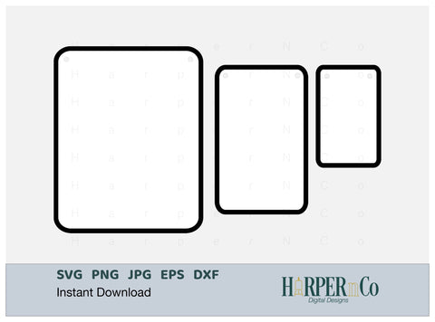 Rounded Rectangle Banner SVG PNG Cut EPS File SVG HarperNCo 