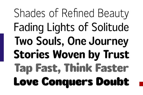 Rounded Sans Family - Rosmie Font Arterfak Project 