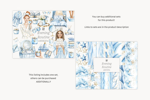 Routine Papers | Star Patterns Digital Pattern GlamArtZhanna 