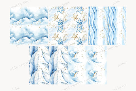 Routine Papers | Star Patterns Digital Pattern GlamArtZhanna 