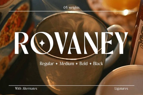 Rovaney – Fancy Font Family Font Arterfak Project 