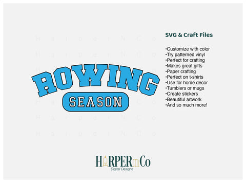 Rowing Season Laser SVG EPS Cut Files SVG HarperNCo 