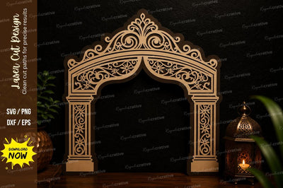 Royal Arch Frame Laser Cut Svg Design SVG Regulrcrative 