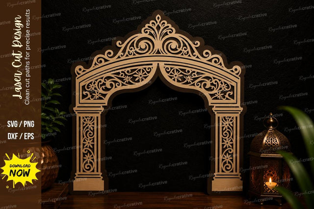 Royal Arch Frame Laser Cut Svg Design SVG Regulrcrative 