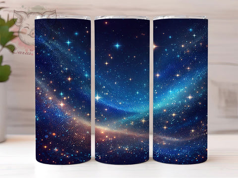 Royal Blue Glitter, Ombre Tumbler, Dark Blue Design, 20oz Tumbler, Glitter Wrap, Sublimation Design, Custom Tumbler Sublimation Lara' s Designs 